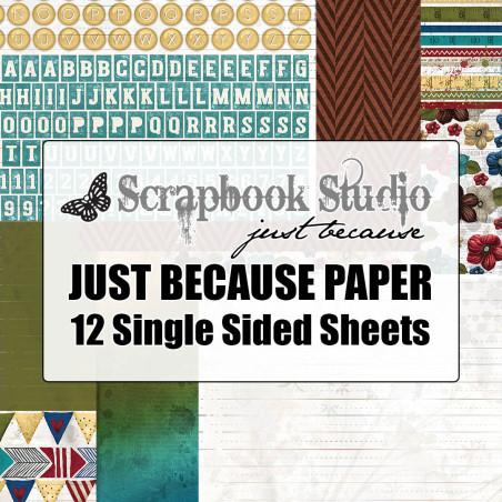 Scrapbook Studio Just Because Just Because Paper Collection Digital Download