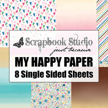Scrapbook Studio Just Because My Happy Paper Collection Digital Download