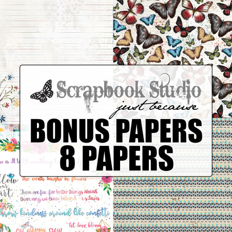 Scrapbook Studio Just Because 2017 Collections Bonus Papers Digital Download