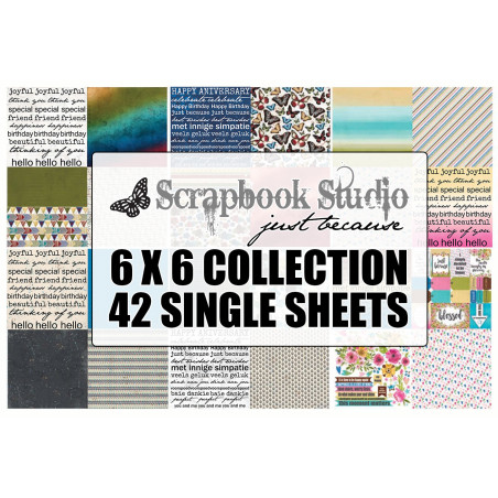 Scrapbook Studio Just Because 6 x 6 Paper Collection Digital Download