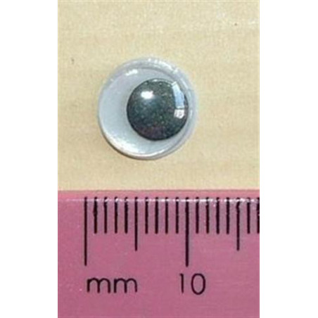 W&M Paste On Eyes 10mm (50pcs)