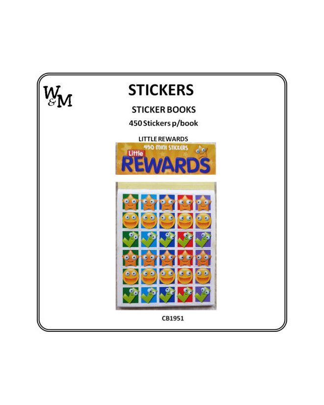 Wandm Sticker Book Little Rewards 450pcs