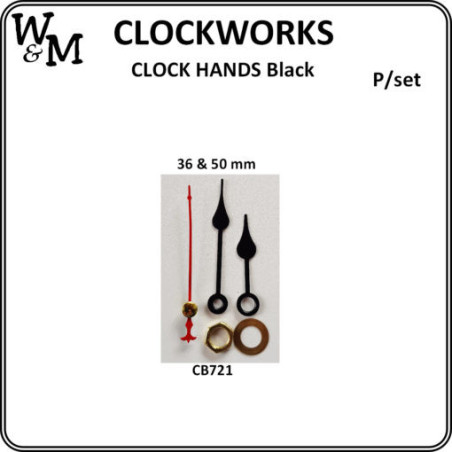 W&M Clock Hands 36 x 50 mm