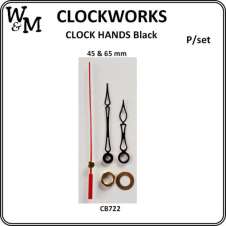 W&M Clock Hands 45 x 65 mm