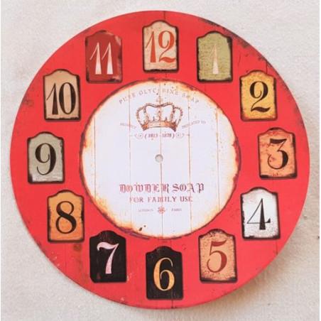 W&M Clock Face Printed Paper 340 mm