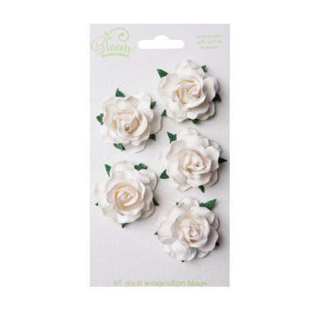 Bloom Flowers Wild Roses - Ivory 5pcs